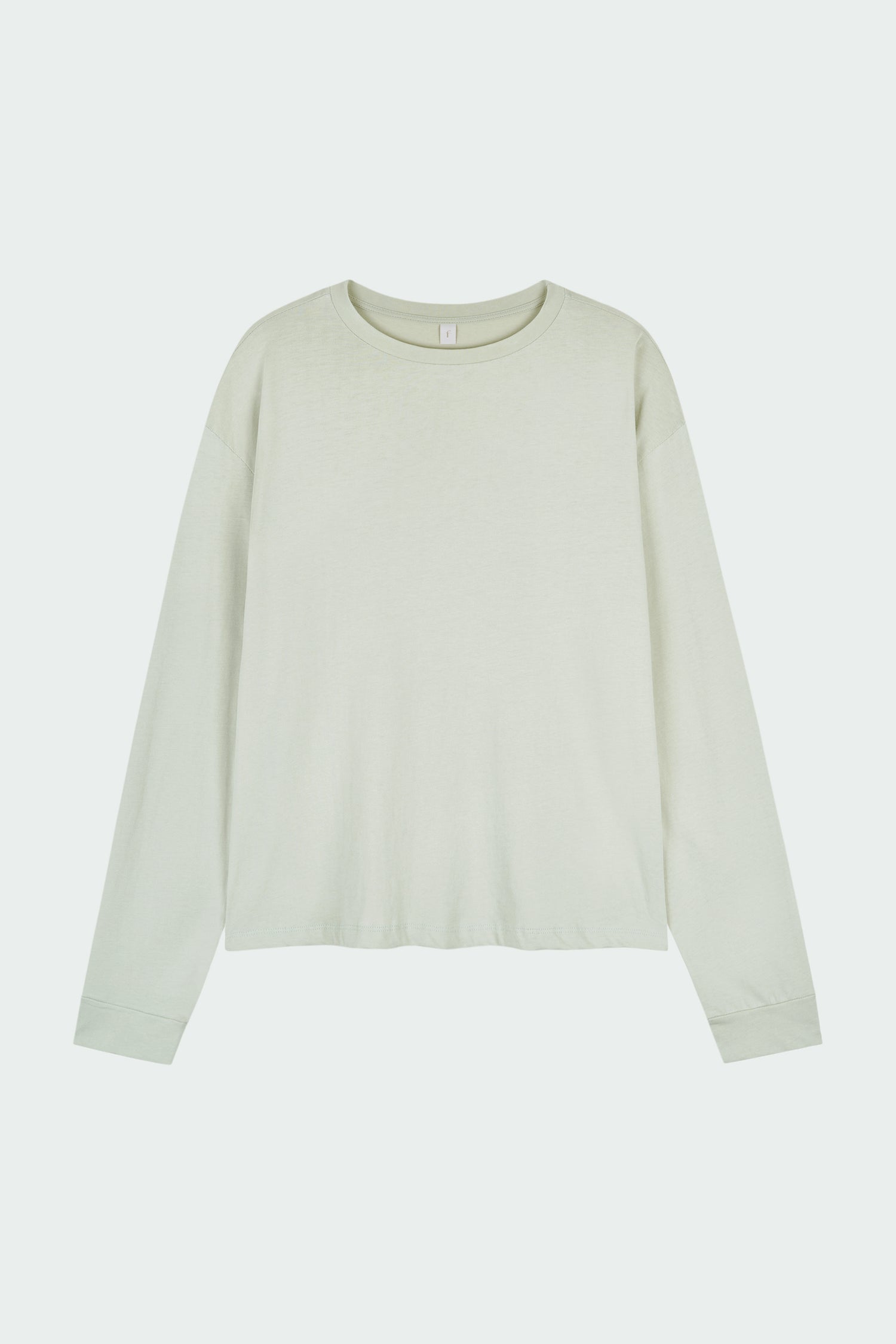 Lara Long-Sleeved T-Shirt in forest, a lightweight cotton crew-neck tee with long sleeves and relaxed fit, ideal for everyday wear and seasonal layering