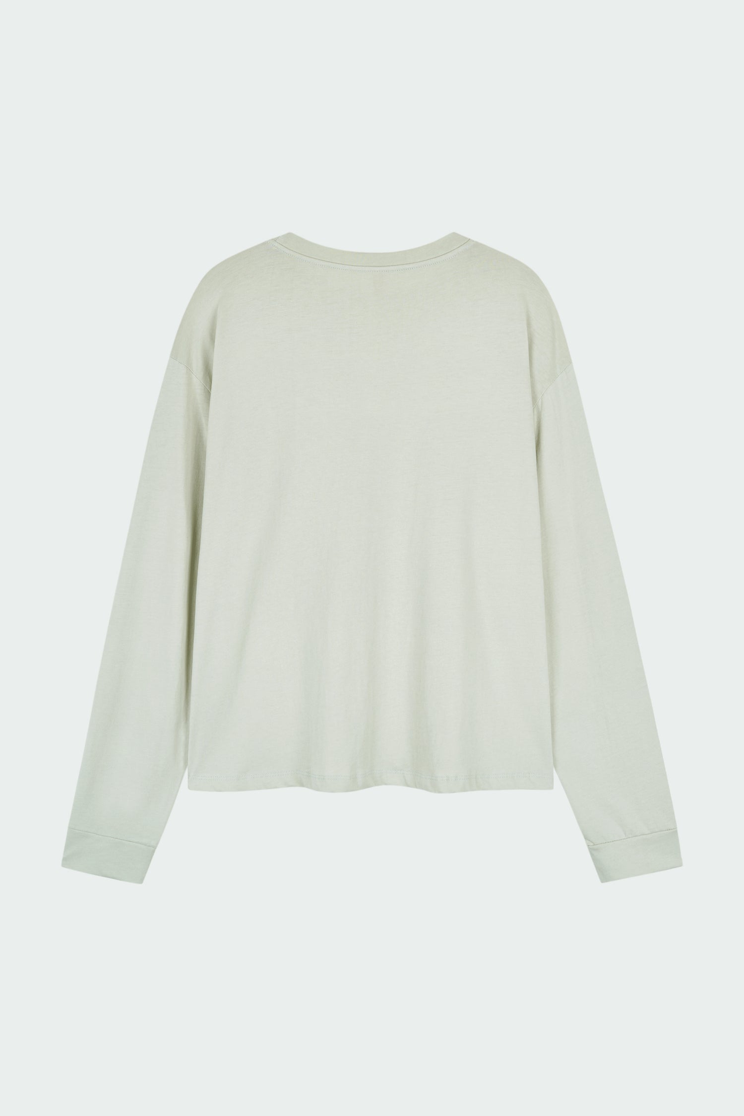 Lara Long-Sleeved T-Shirt in forest, a lightweight cotton crew-neck tee with long sleeves and relaxed fit, ideal for everyday wear and seasonal layering