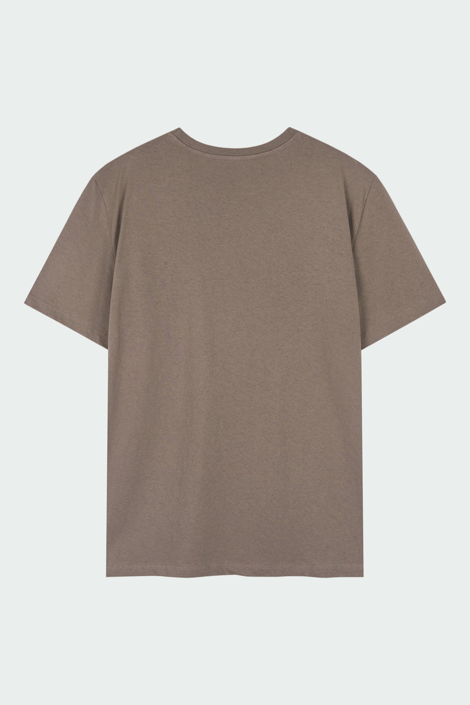 Lara T-shirt in brown, a relaxed-fit lightweight cotton tee with a crew neck and short sleeves for breathable daily wear.