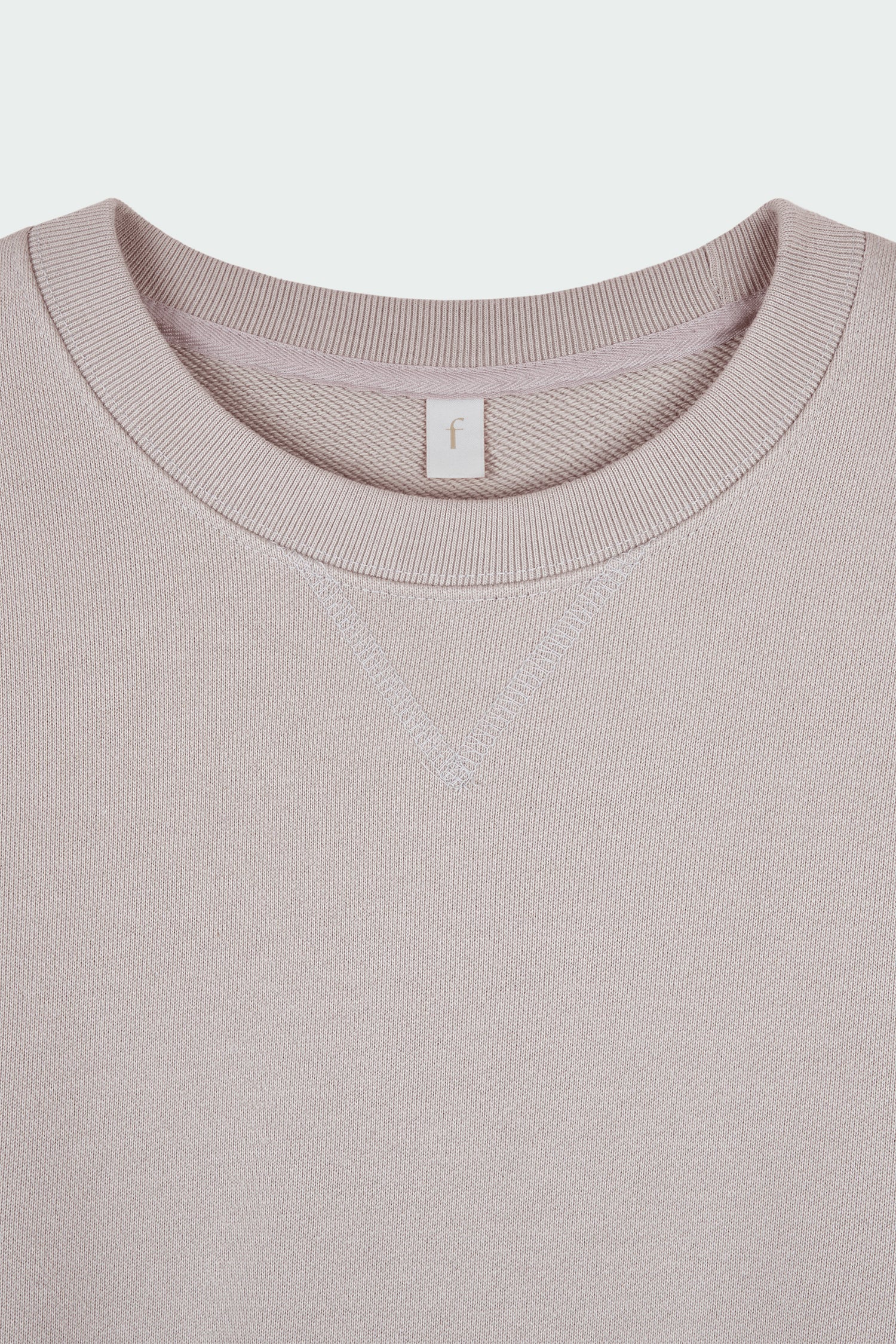 Willow Sweatshirt in peace gray, a soft cotton French terry pullover with a crew neck, V-stitch detail, ribbed trims, and a relaxed fit, designed for everyday comfort