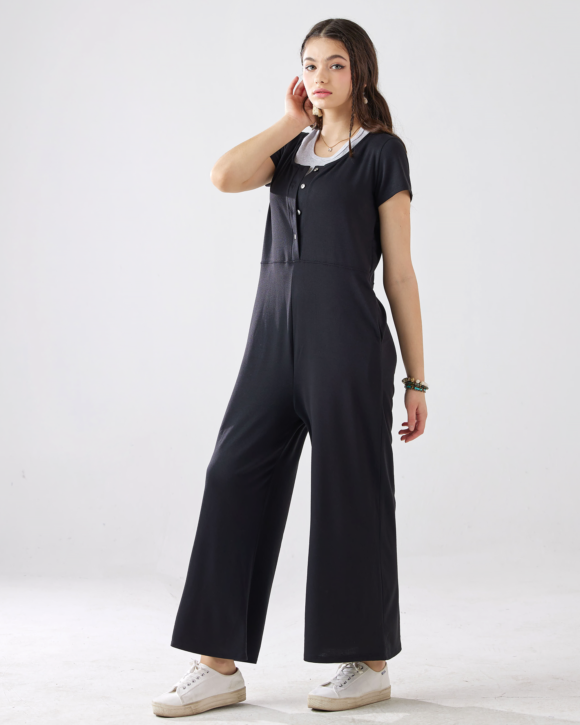 Black Button-Up Jumpsuit: A Timeless Classic