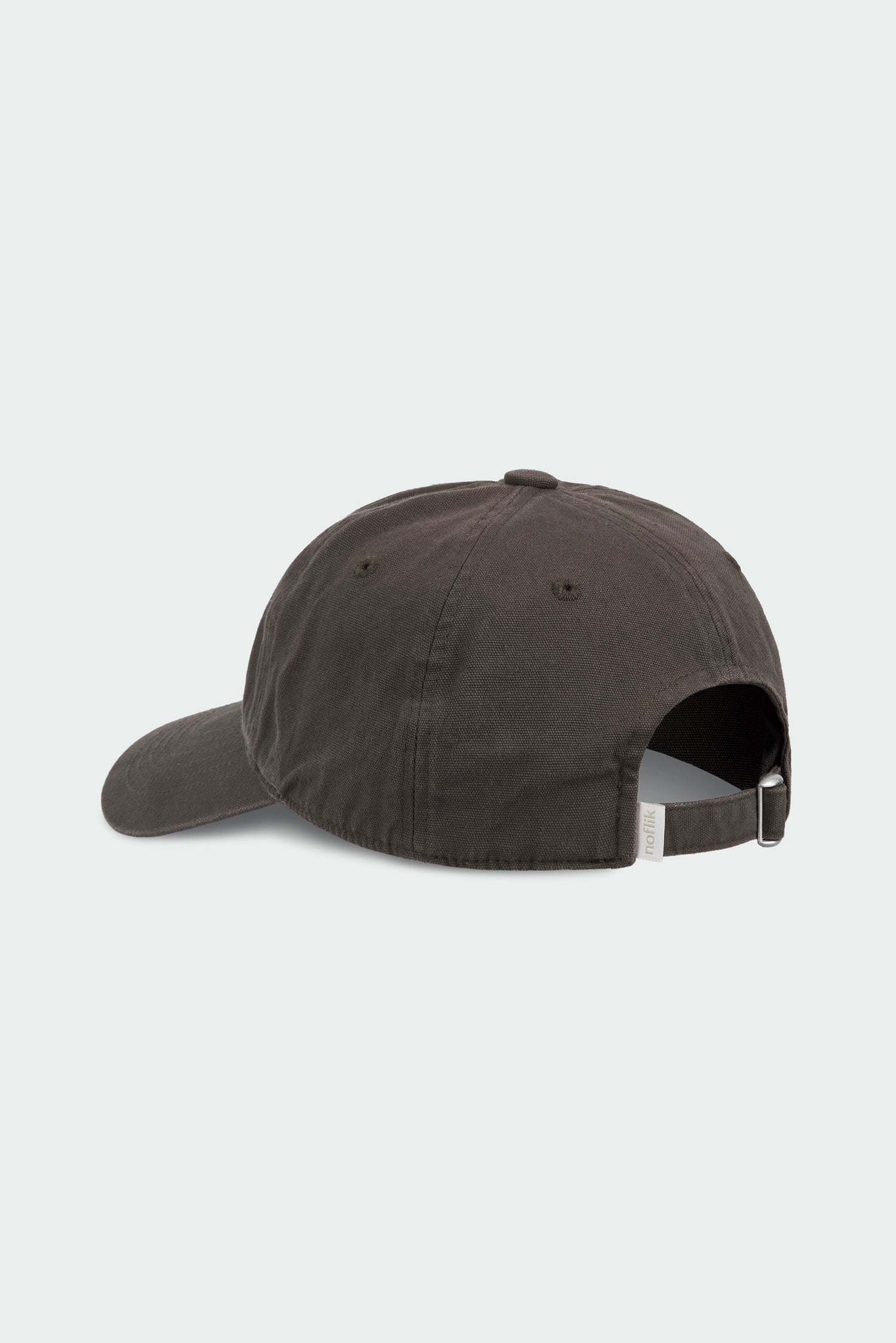 Steva Oxford Cap in brown, made from soft washed cotton with a front embroidered logo and adjustable buckle strap, designed for a casual everyday look