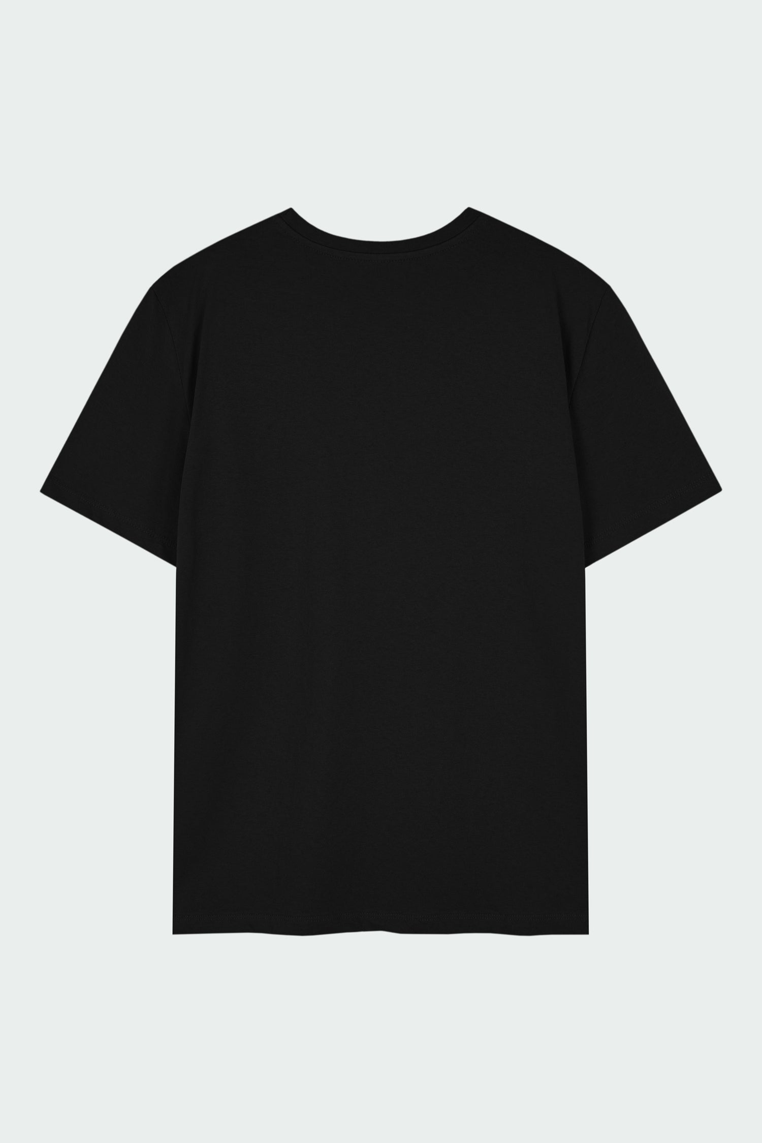 Lara T-shirt in black, a relaxed-fit lightweight cotton tee with a crew neck and short sleeves for breathable daily wear.