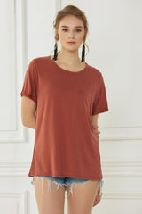 Cupro Modal Short Sleeve Top