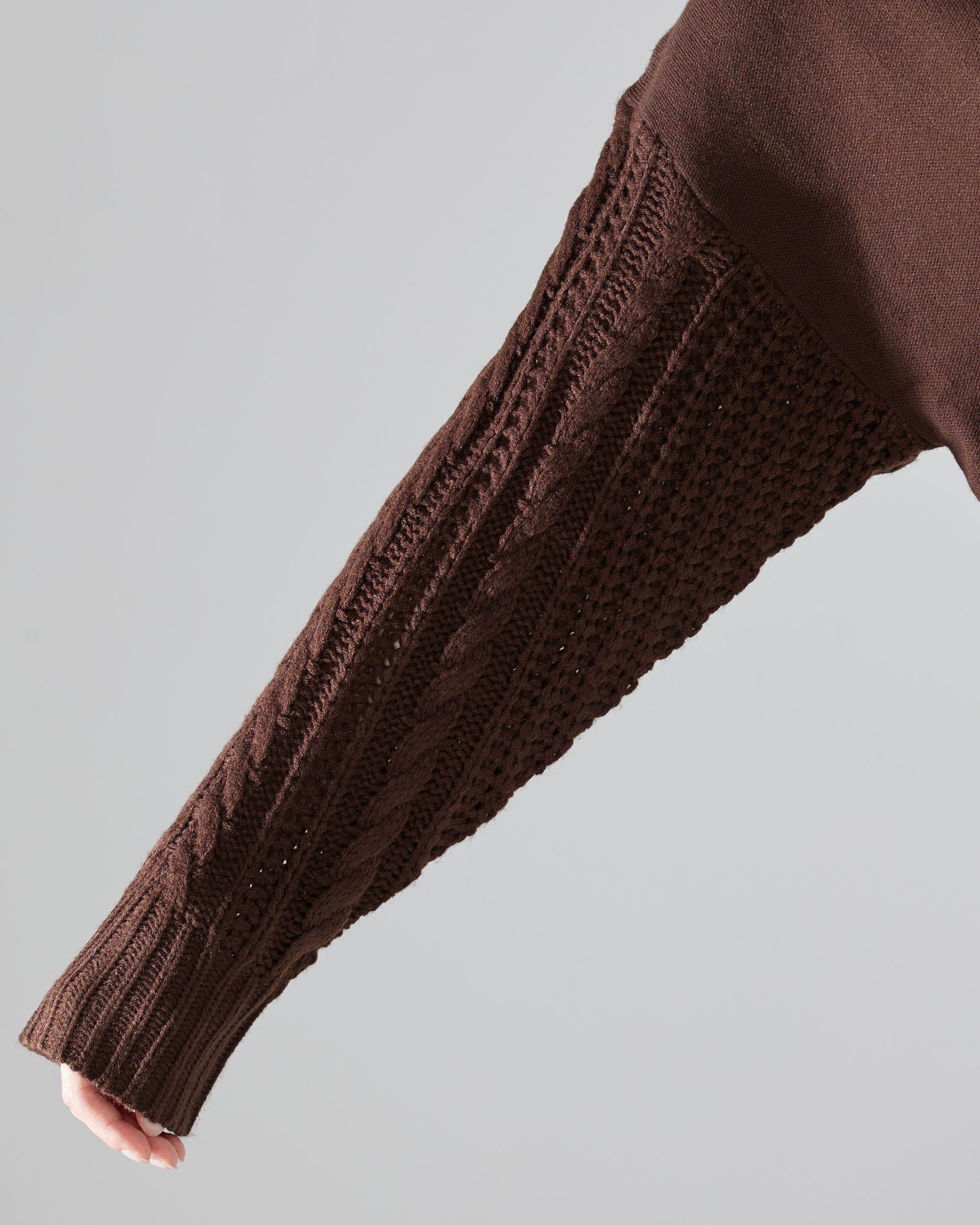 Marsala Cable Knit Sweater Online