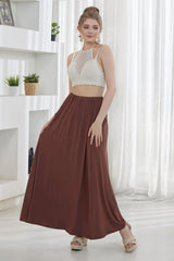 Soft Lightweight Flowy Maxi Skirt