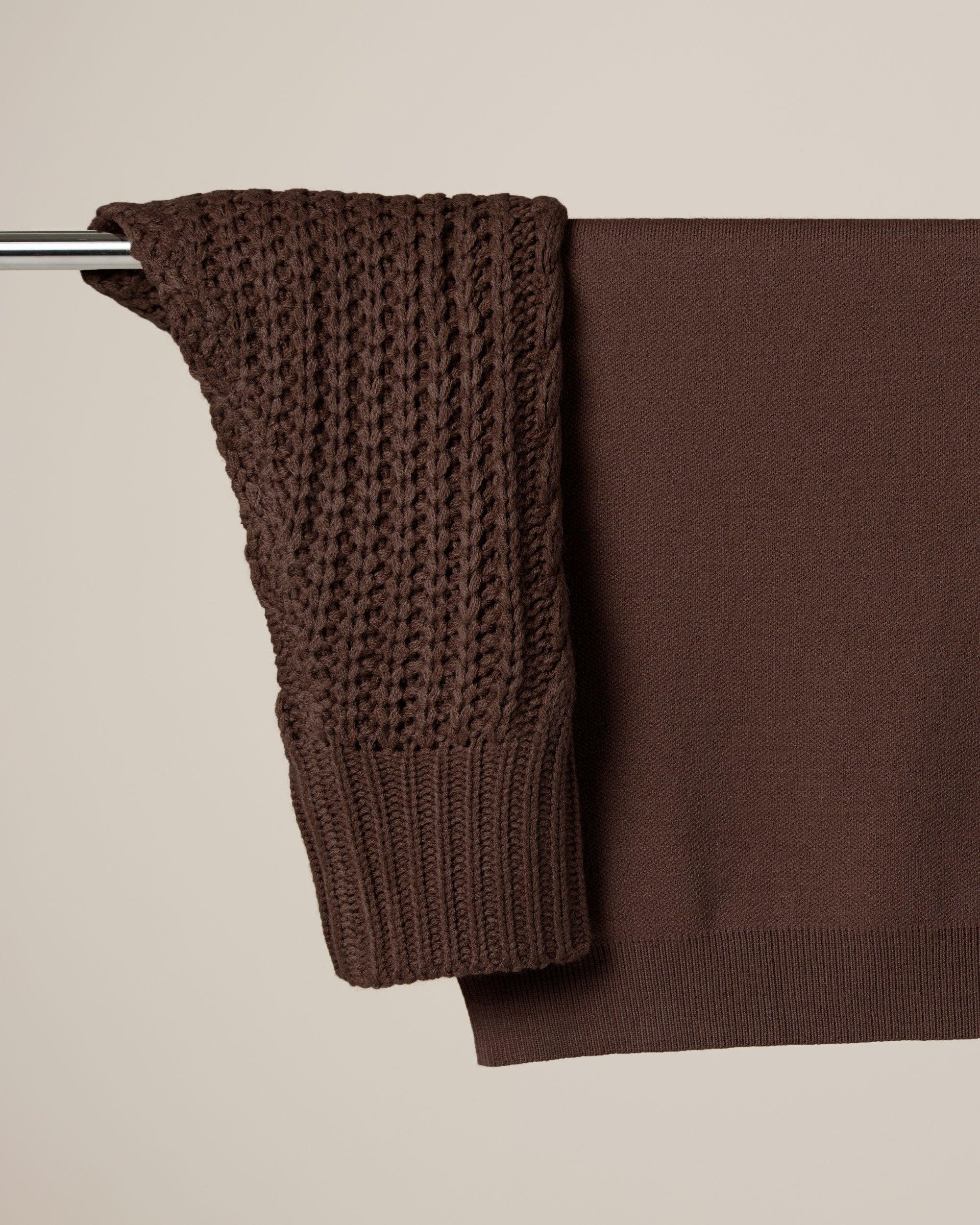 Taupe Cable Knit Sweater Sale