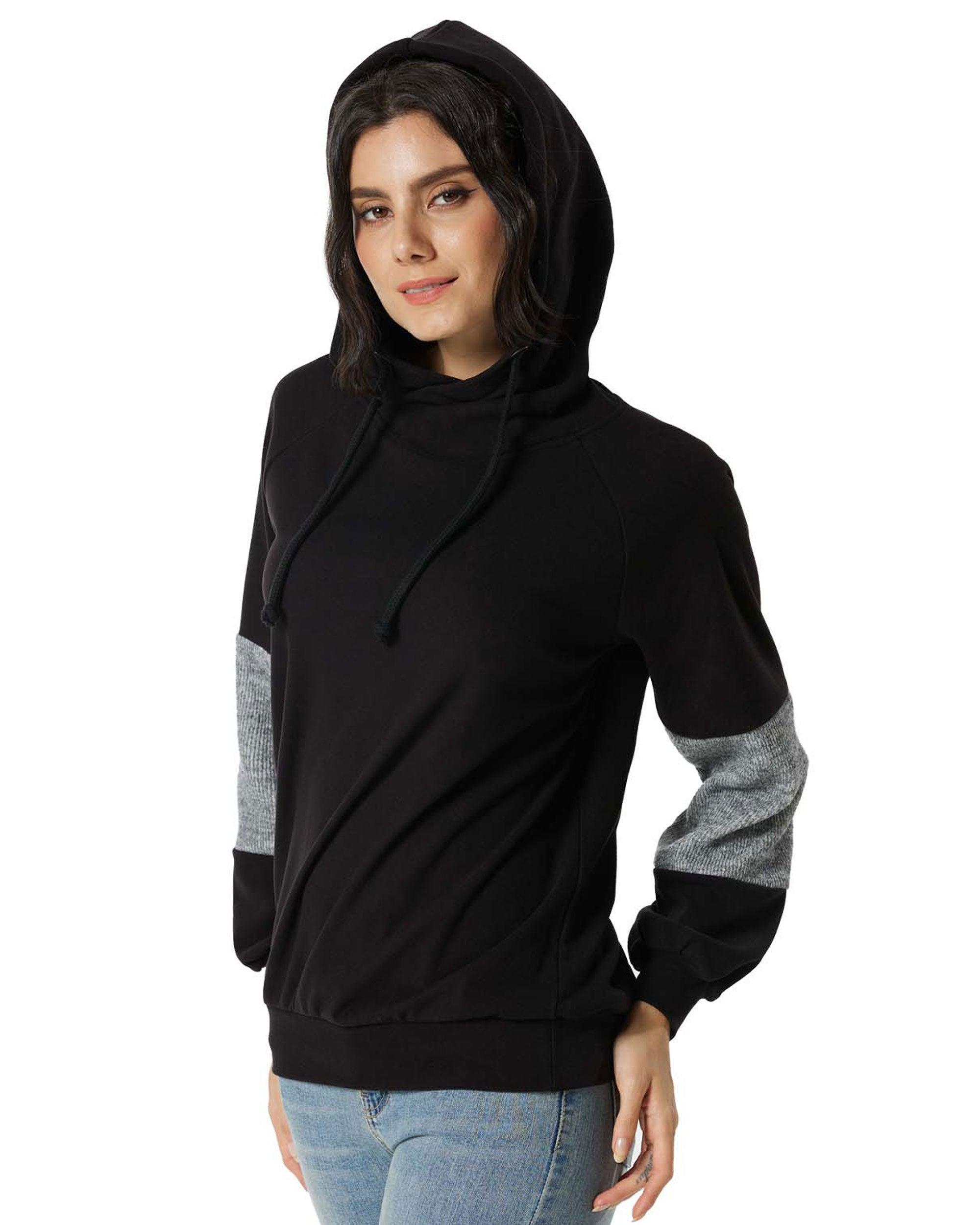 Black Cowl Neck Hoodie Essentials