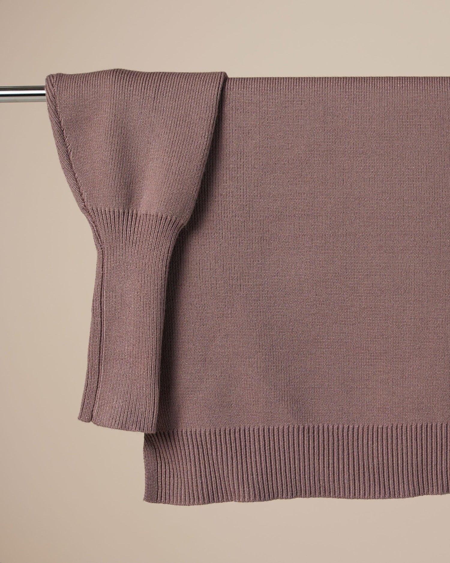 Mock Neck Balloon Sleeve Sweater - H.Grey - noflik