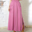 Woodrose Maxi Skirt - Smocked Waist & Patched Pockets