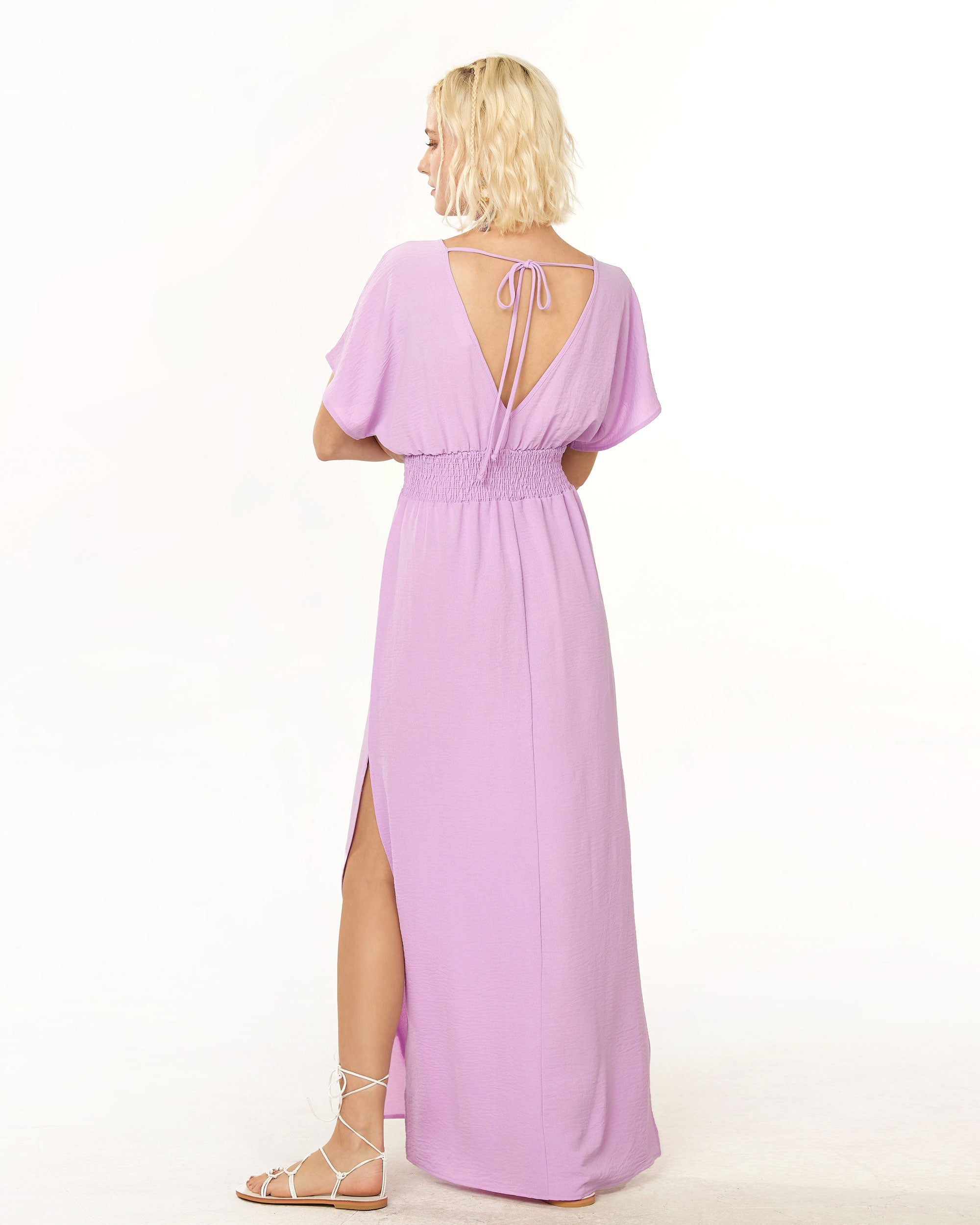 Lavender Maxi Dress: Floral Elegance