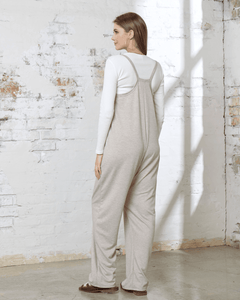 Drop Crotch Harem Jumpsuit - H.Taupe - noflik