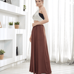 Chocolate Maxi Skirt - Soft & Lightweight Design