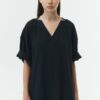 Charlotte Dress - Black Navy
