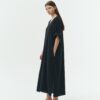 Charlotte Dress - Black Navy