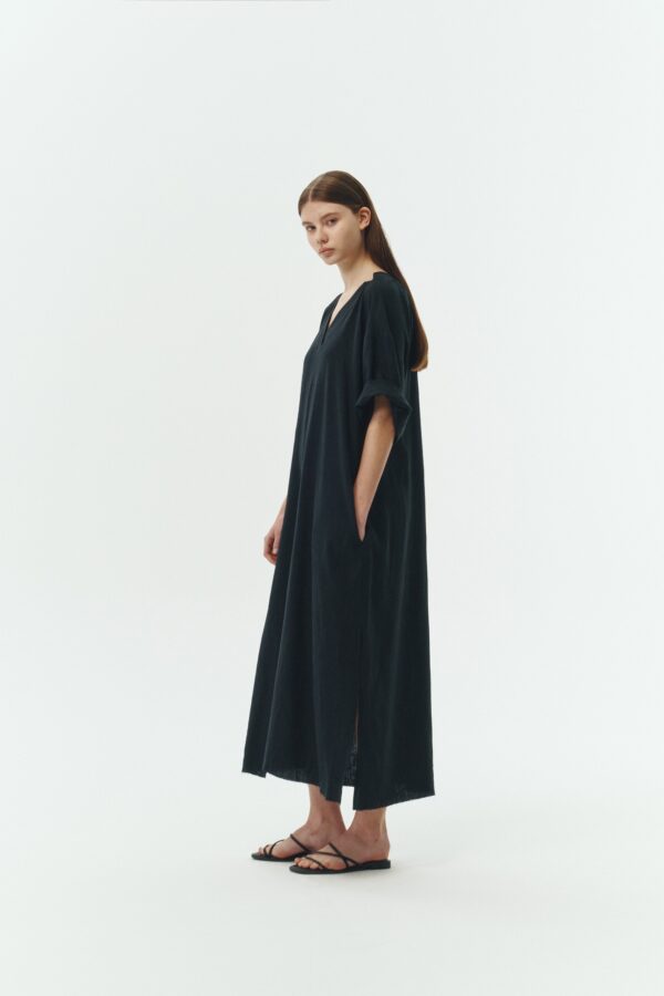 Charlotte Dress - Black Navy
