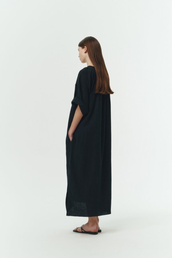 Charlotte Dress - Black Navy