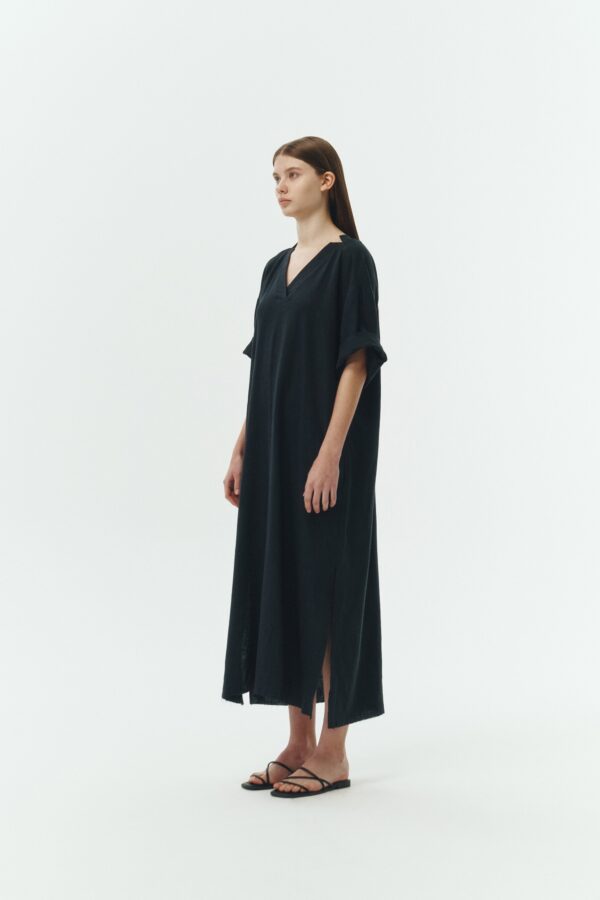 Charlotte Dress - Black Navy