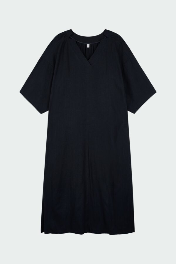 Charlotte Dress - Black Navy