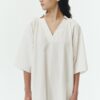 Charlotte Dress - White Stripe