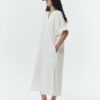 Charlotte Dress - White Stripe