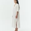 Charlotte Dress - White Stripe