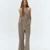 Daisy Jumpsuit - Khaki Gray