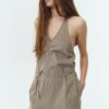 Daisy Jumpsuit - Khaki Gray