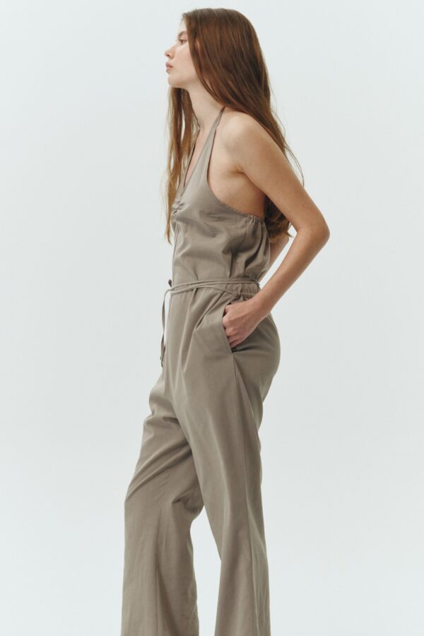 Daisy Jumpsuit - Khaki Gray