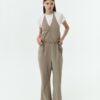 Daisy Jumpsuit - Khaki Gray