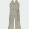 Daisy Jumpsuit - Khaki Gray