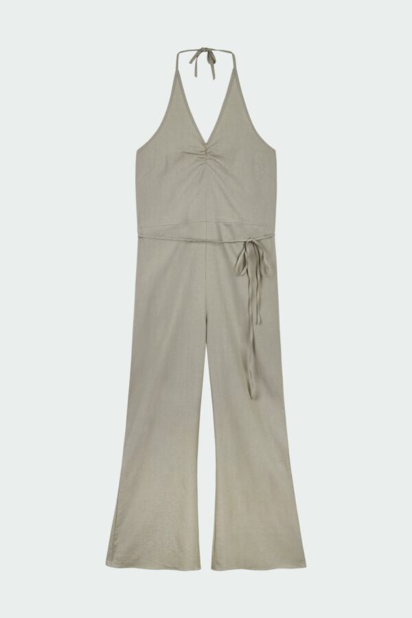 Daisy Jumpsuit - Khaki Gray