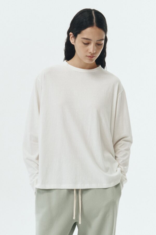 Lara Long-Sleeve T-Shirt - Washed White
