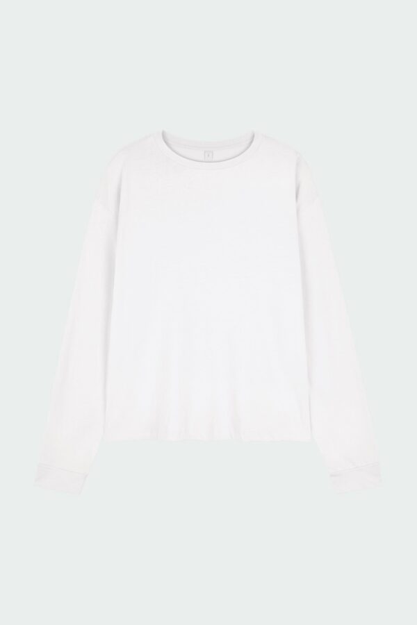 Lara Long-Sleeve T-Shirt - Washed White