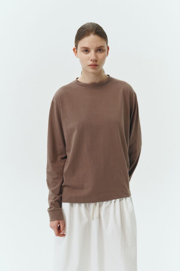 Lara Long-Sleeve T-Shirt - Brown
