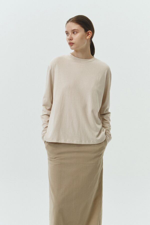 Lara Long-Sleeve T-Shirt - Natural