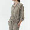Saige Jumpsuit - Khaki Gray