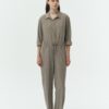 Saige Jumpsuit - Khaki Gray