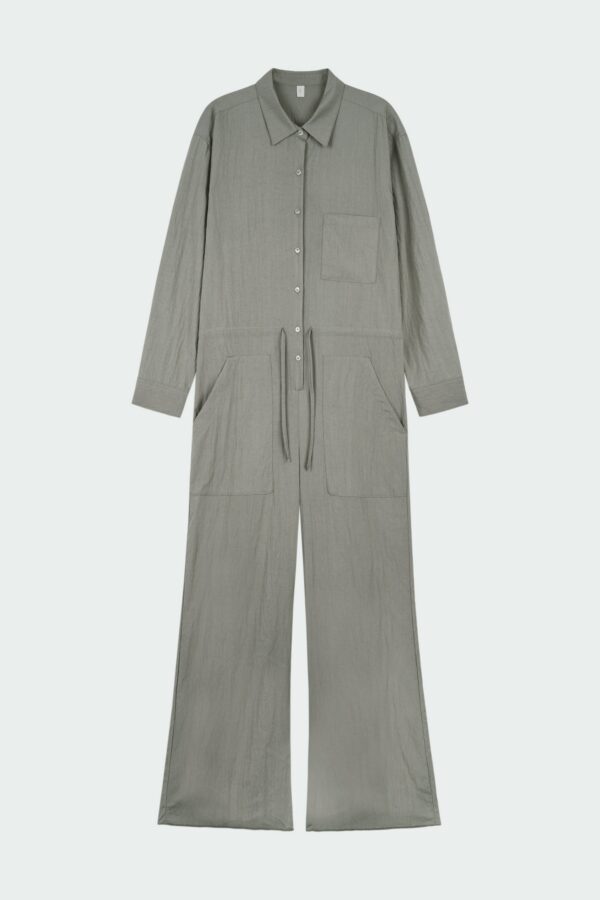 Saige Jumpsuit - Khaki Gray