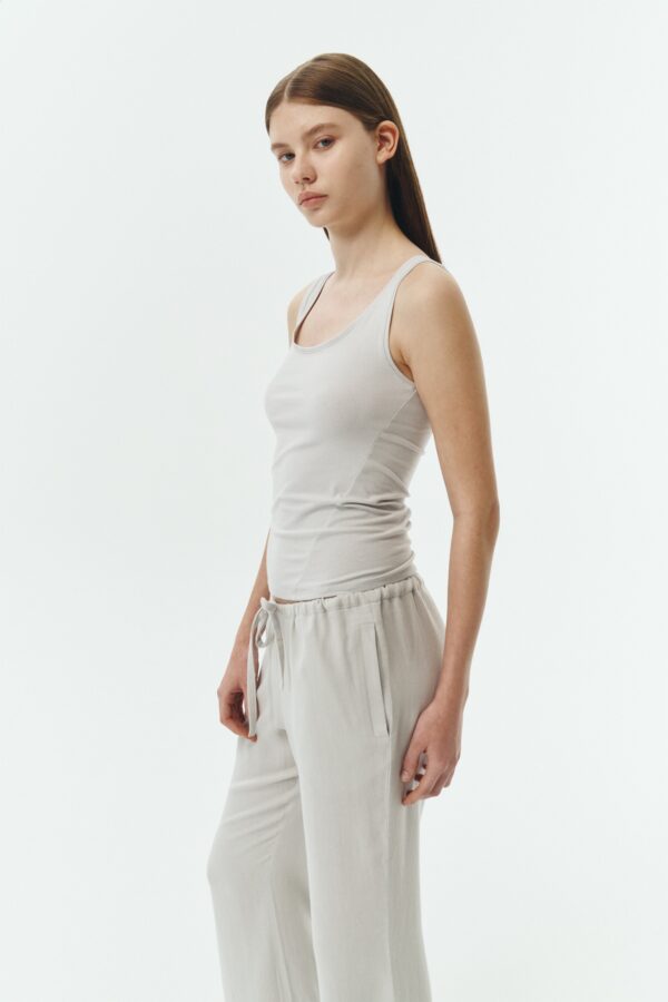 Zoe Tank Top - Cloud Gray